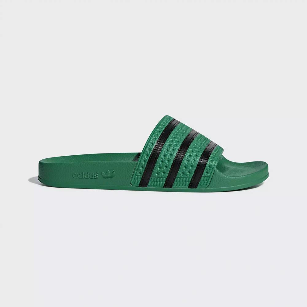 Adidas Adilette Chanclas Verdes Para Hombre (MX-10664)
